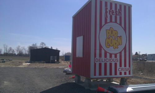 Danny Boys Drive In Movie Theaters - April 2013 Under Construction From Ron Gross (newer photo)